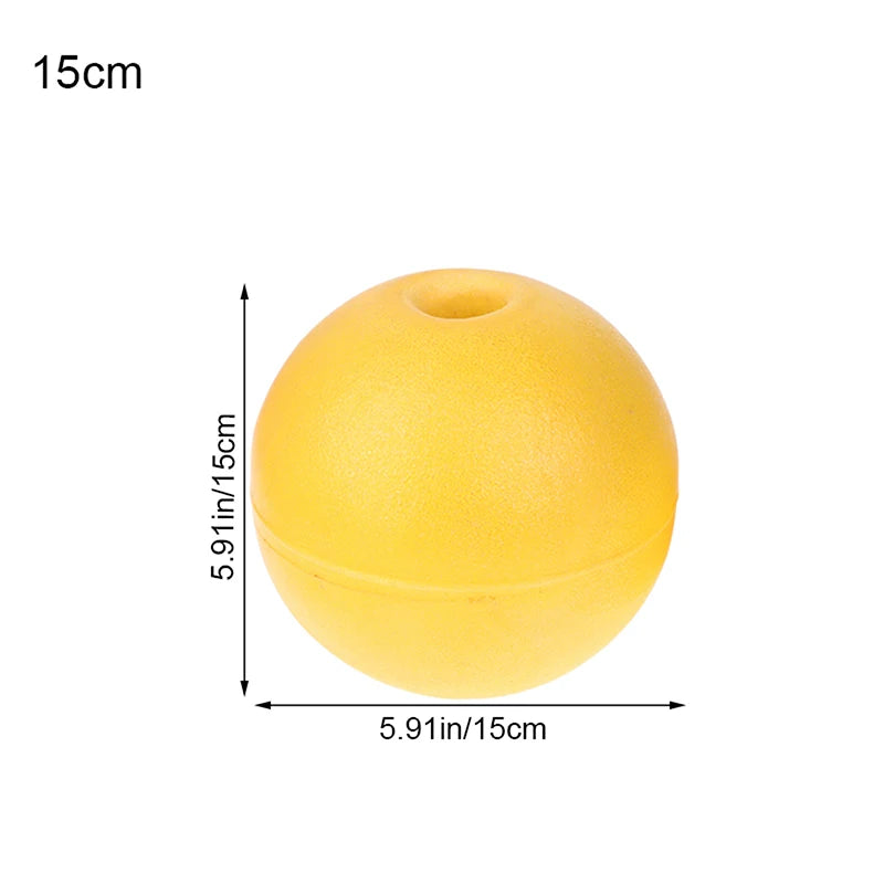 Round PVC Foam Buoy Float – Kayak, Boat & Crab Pot Marker Marine Buoy Float Axl 15cm Yellow