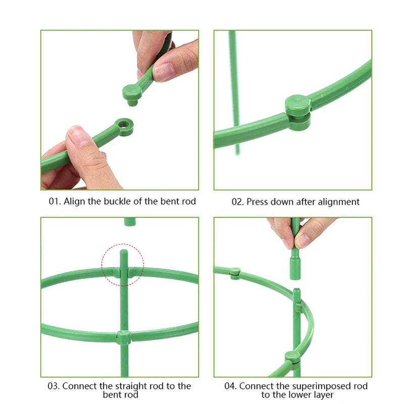 Adjustable Tomato Cage Plant Support Trellis Stakes – 1 Set Plant Support Cage Axl