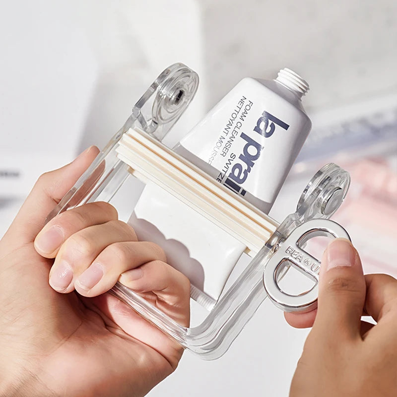 Manual Spinning Tube Squeezer – Toothpaste, Skincare & Paint Tube Squeezer Axl