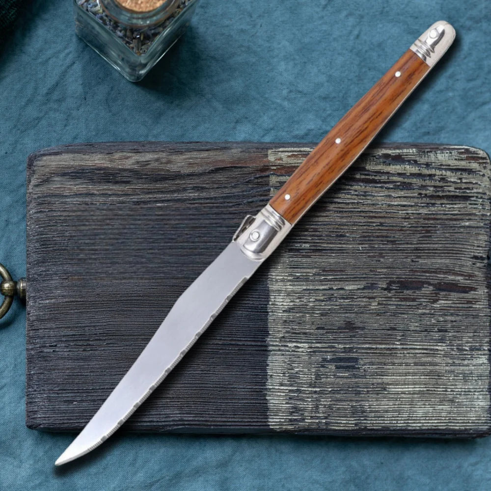 Serrated Steak Knives Set 1–8 Pc | Full Tang Wood Handle Steak Knife Set Axl
