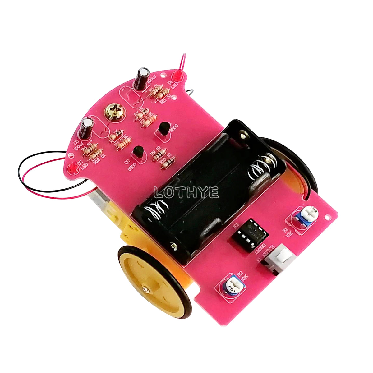 Line Tracking Robot Car DIY Soldering Kit – LM393 Smart Car DIY Robot Kit Axl