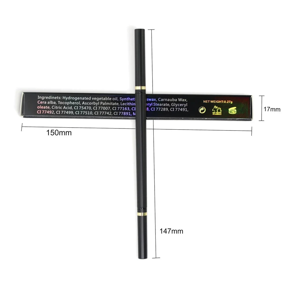 2-in-1 Vegan Waterproof Eyebrow Pencil – Ultra Thin & Long-Lasting Eyebrow Pencil Axl