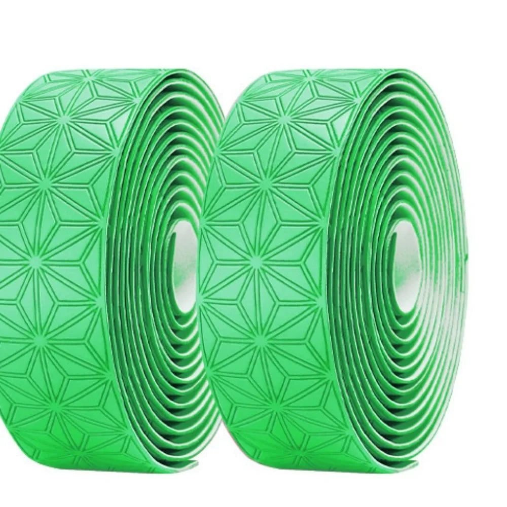 Road Bike Handlebar Tape – EVA Anti-Slip Two-Color Gradient Bike Handlebar Tape Axl Green