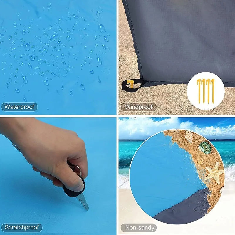 Waterproof Foldable Beach Blanket – Portable Outdoor Picnic Mat Outdoor Picnic Mat Axl