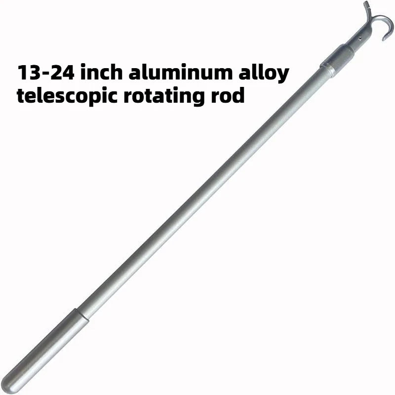 Telescopic Curtain Pull Rod – Aluminum 30–60cm Window Opener Curtain Pull Rod Axl A 60CM