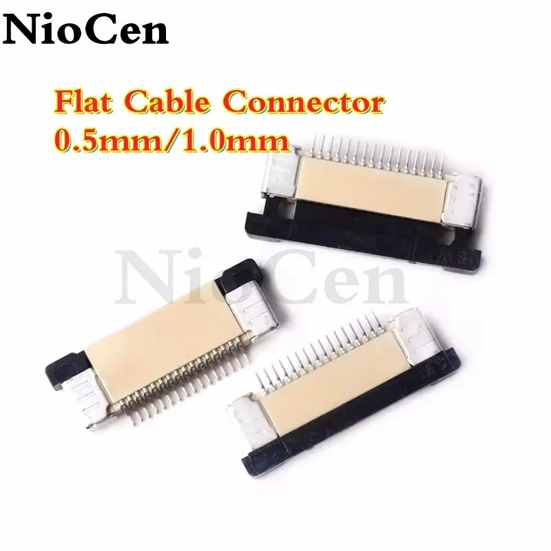 10pcs 0.5mm Pitch FPC FFC Flat Cable Connector Under Clamshell FPC FFC Connector Axl