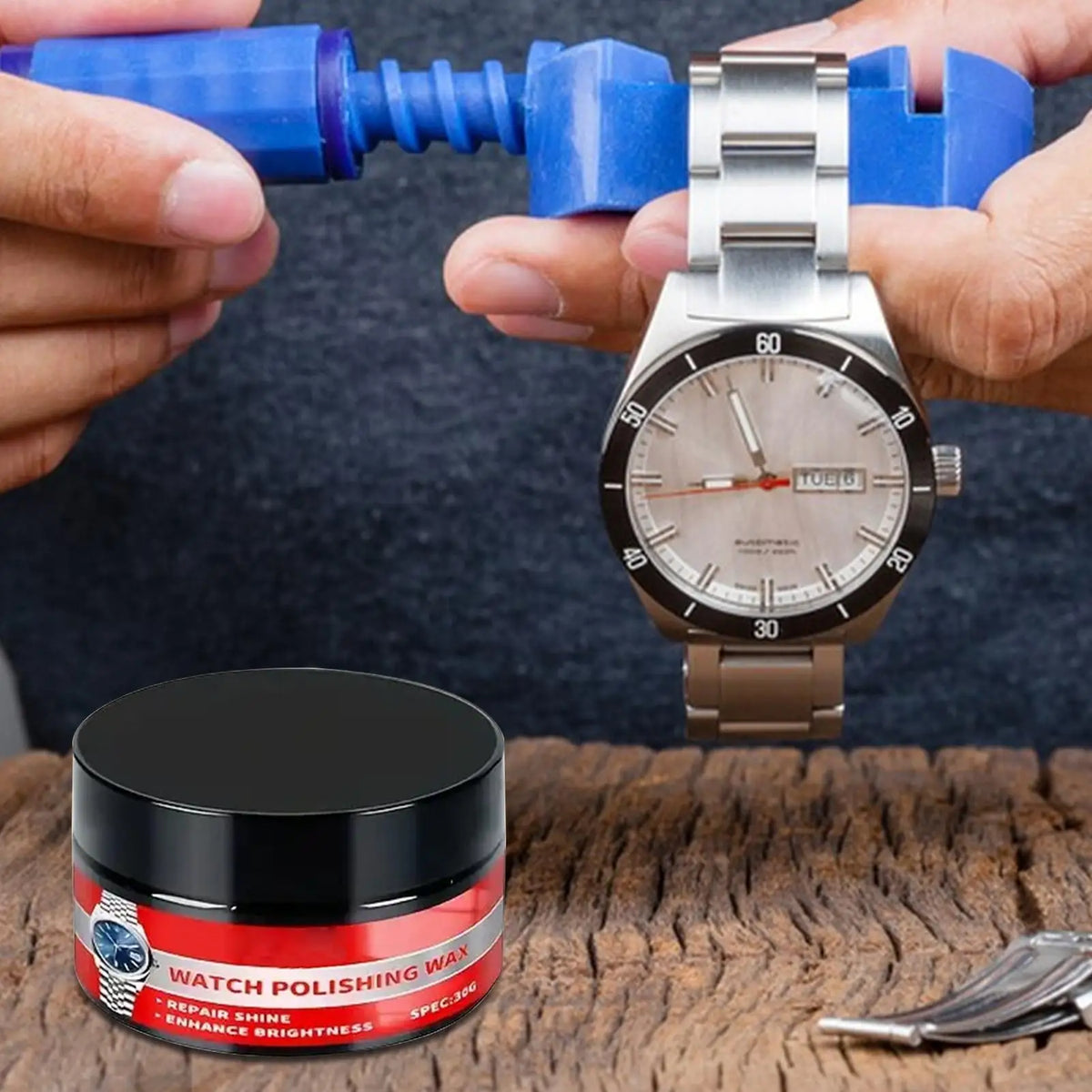 Watch Polishing Kit – Scratch Removal Cream & Sponge Set Watch Polishing Kit Axl