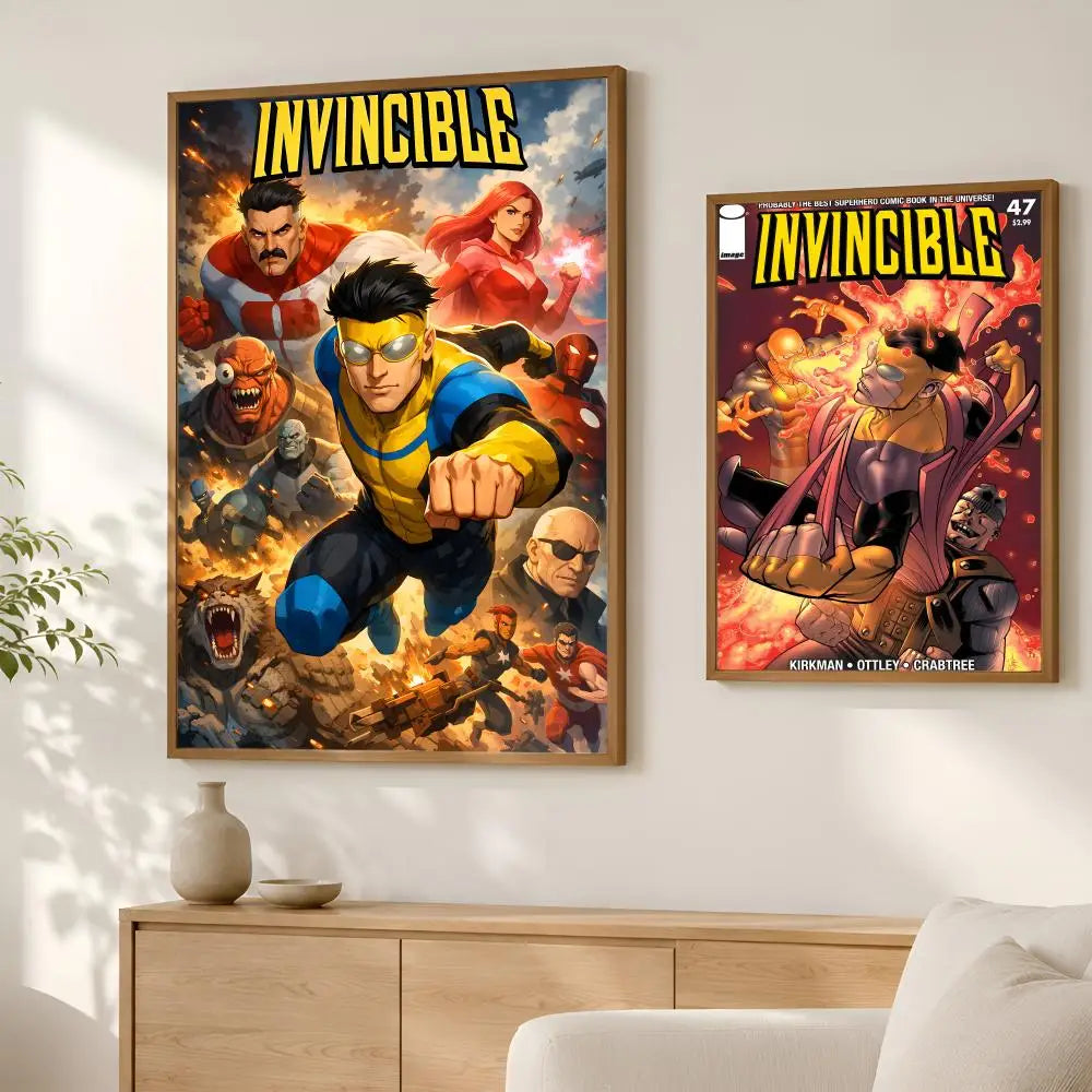 Invincible Animation HD PVC Wall Poster – Self-Stick Decor Wall Art Poster Axl