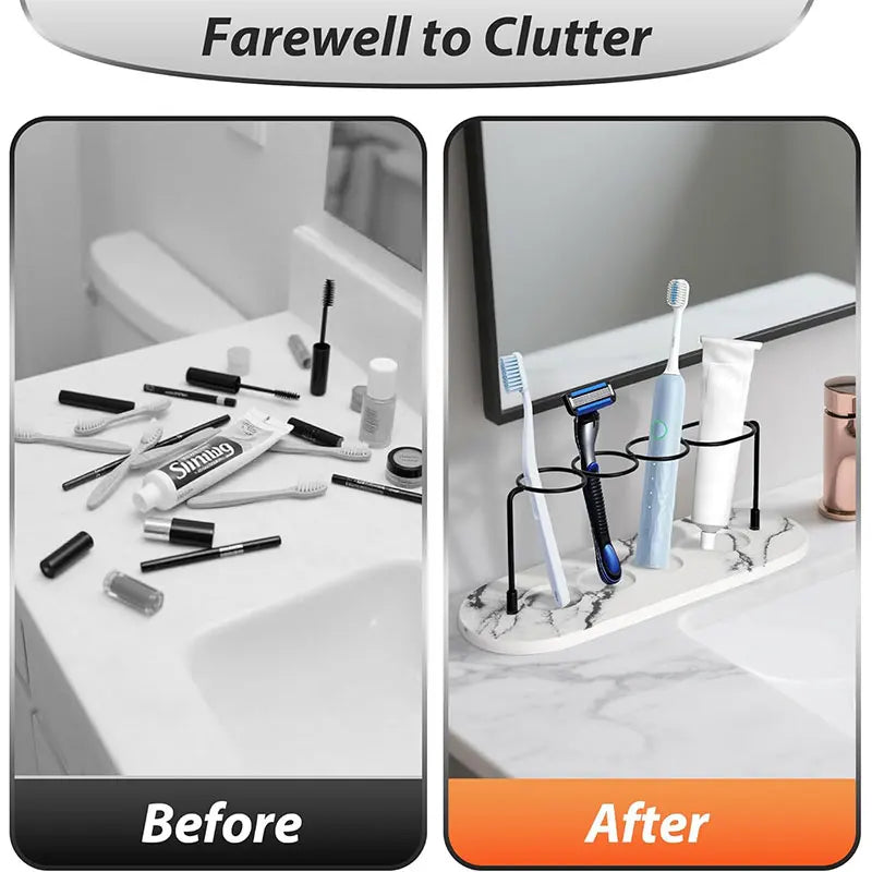Diatomite Electric Toothbrush Holder & Bathroom Organizer Toothbrush Holder Axl