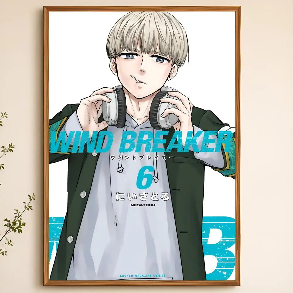 Wind Breaker Anime Poster – Waterproof Self-Adhesive Wall Art