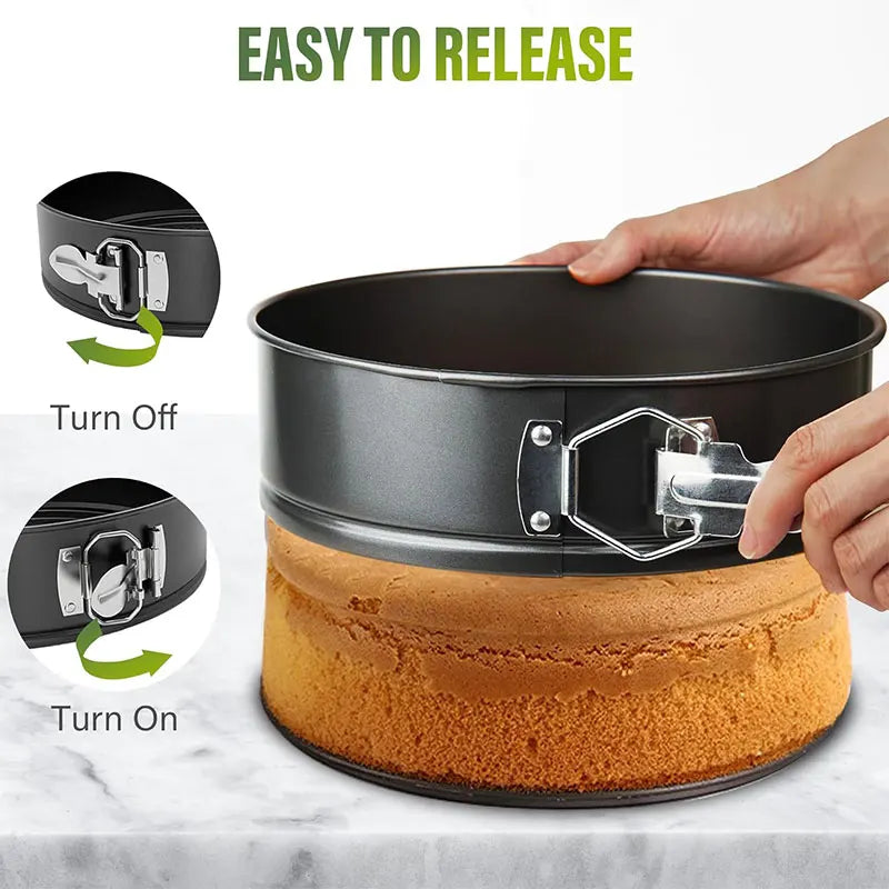 Nonstick Springform Pan Set 4/7/9 Inch | Leakproof Cake Molds Springform Cake Pan Axl
