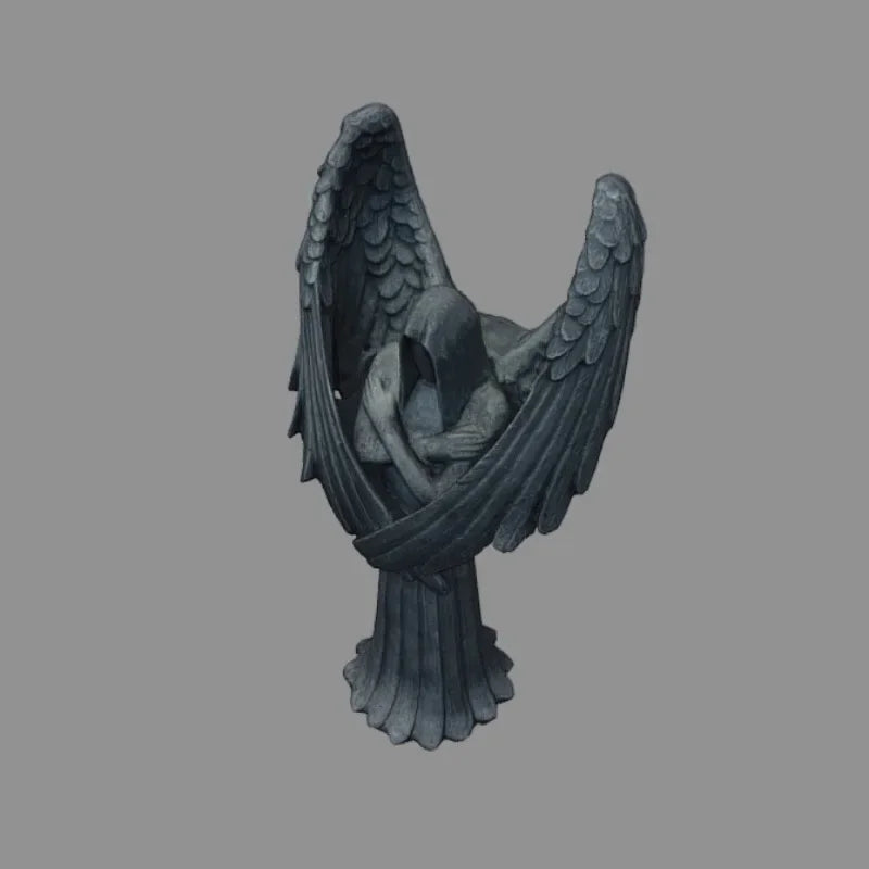 Fallen Angel Cthulhu Faceless Lucifer Resin Statue | Dark Decor Resin Decorative Statue Axl