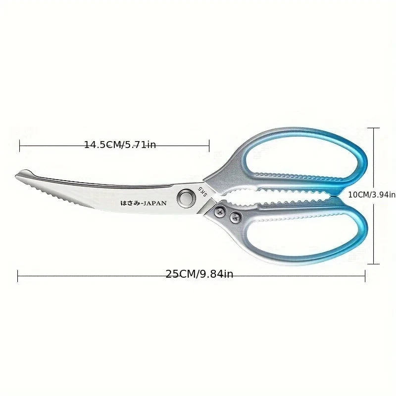 Heavy Duty Stainless Steel Kitchen Scissors – BBQ & Bone Shears Kitchen Scissors Axl