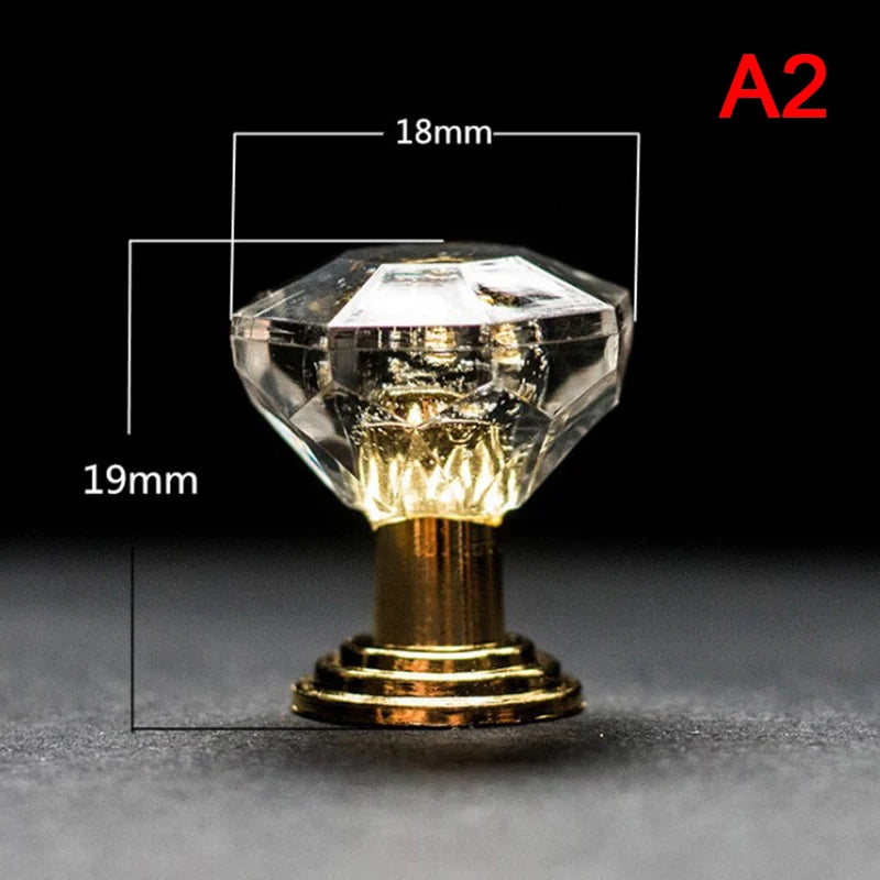 10-Pack Crystal Diamond Cabinet Knobs – Drawer & Door Pulls Cabinet Knobs Axl Gold