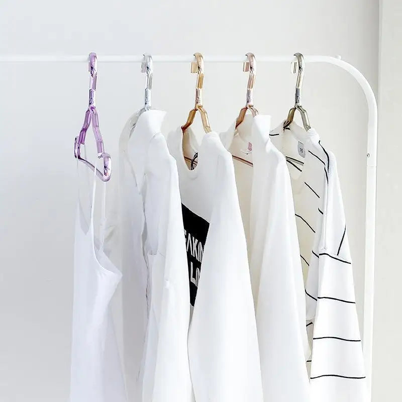 5-Pack Aluminum Anti-Slip Clothes Hangers | Closet Organizer Clothes Hangers Axl
