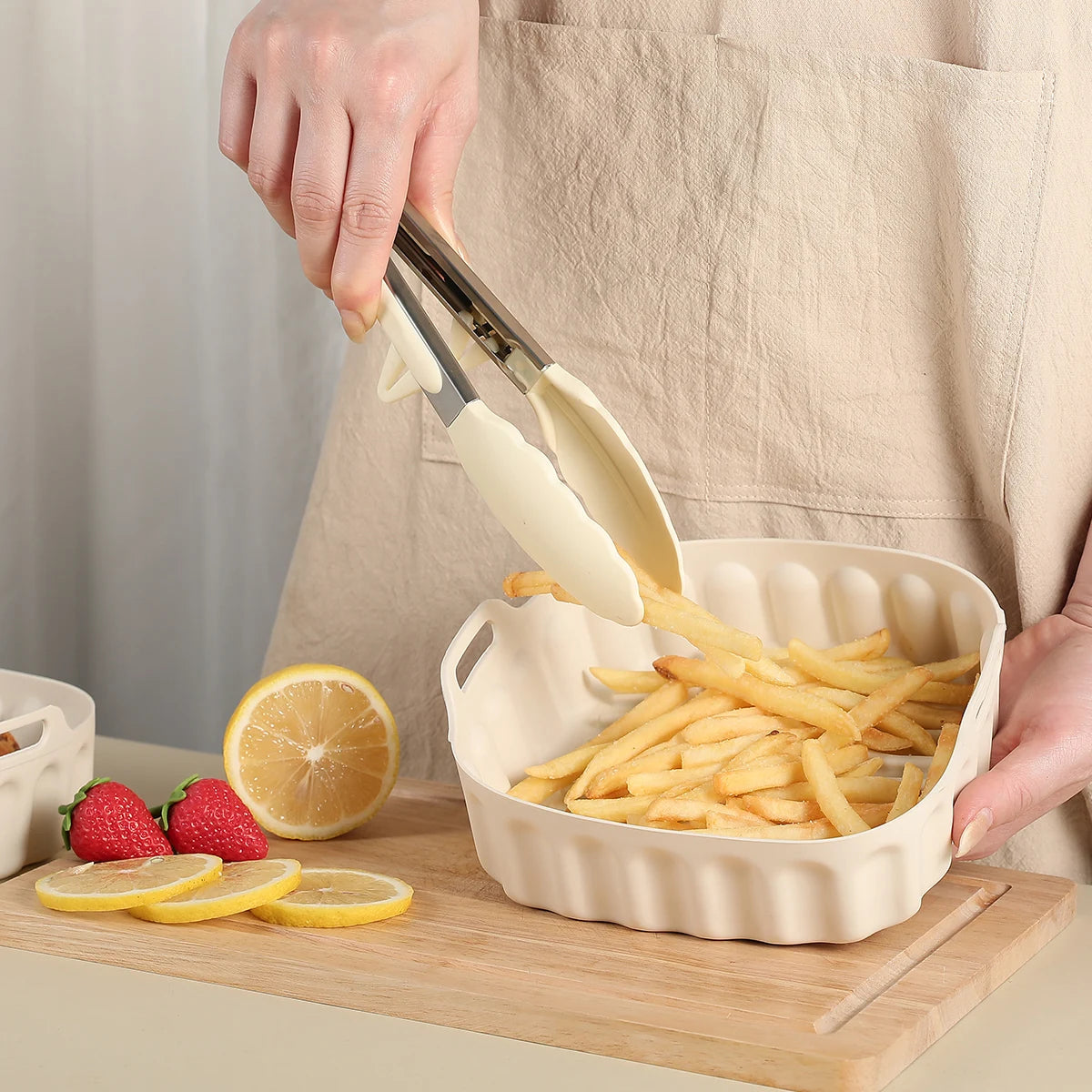 Air Fryer Silicone Tray – Oven Baking Liner & Basket Pad Silicone Baking Liner Axl 2PCS 1