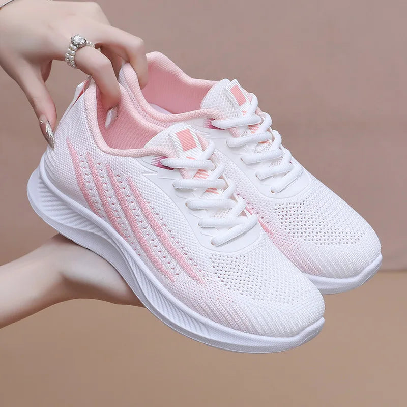 Women's Air Mesh Casual Sneakers – Anti-Slip Flat Shoes Casual Sneakers Axl