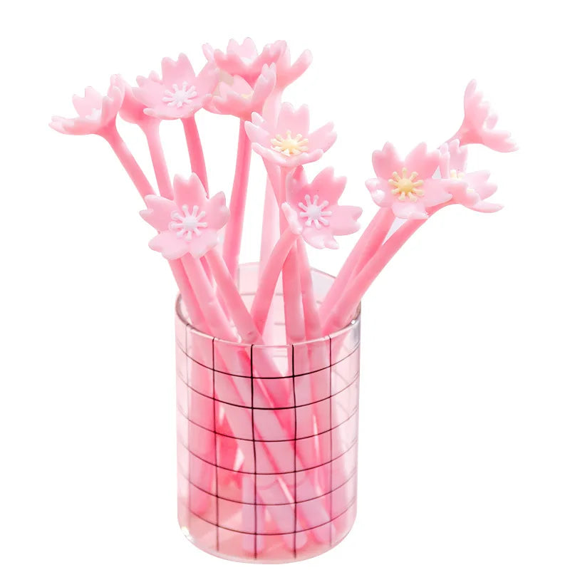 Kawaii Sakura Gel Pen – Cute Pink Silicone Writing Pen Gel Pen Axl