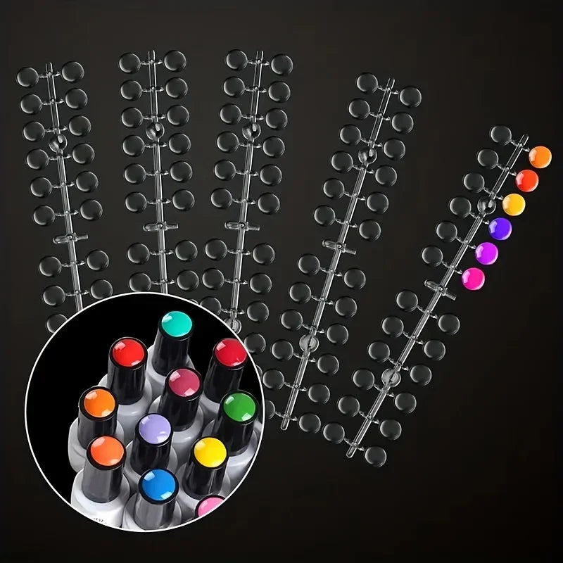 120 Transparent Nail Display Tips – Polish Swatch & Training Nail Display Tips Axl