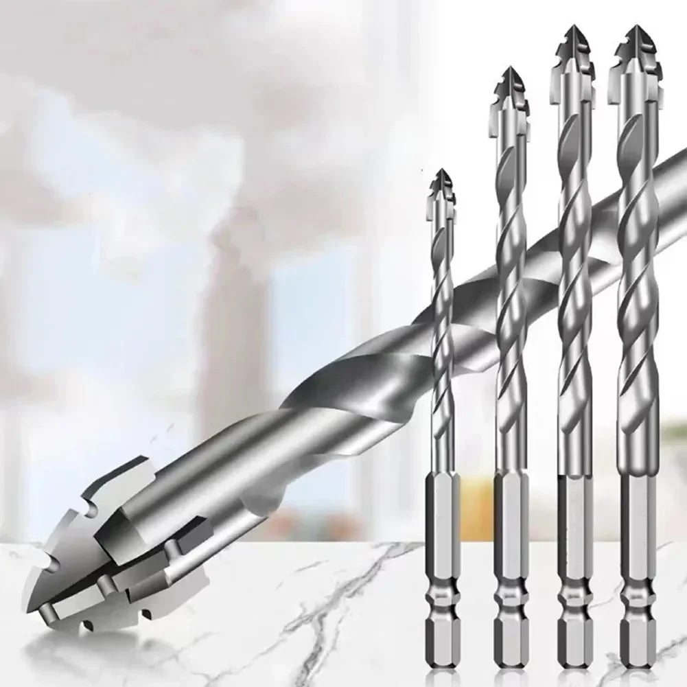 7-Piece Eccentric Drill Bit Set – Hex Shank Glass & Masonry Masonry Drill Bit Set Axl
