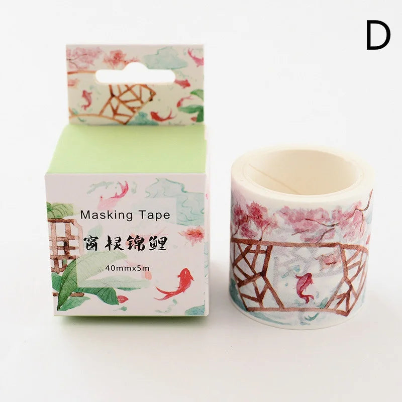 Vintage Decorative Washi Tape – DIY Scrapbooking & Journaling Decorative Washi Tape Axl D
