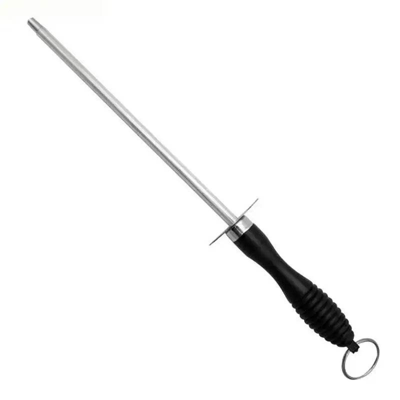 10-Inch Carbon Steel Knife Honing Rod | Kitchen Sharpening Steel Knife Honing Rod Axl 1pcs 26cm