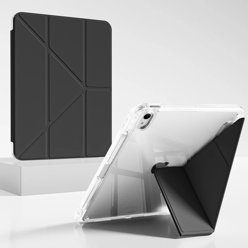 Y-Shape iPad Case | Pencil Holder & Multi-Angle Stand Tablet Case Axl Black Air 11 M3 2025