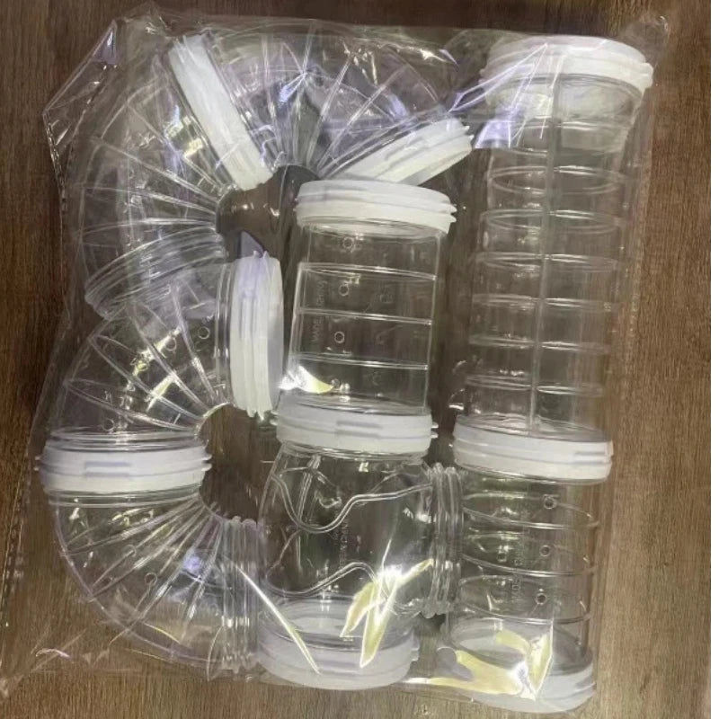 Hamster Tunnel Tube Set – Connectable Plastic Cage Toy Small Pet Tunnel Toy Axl