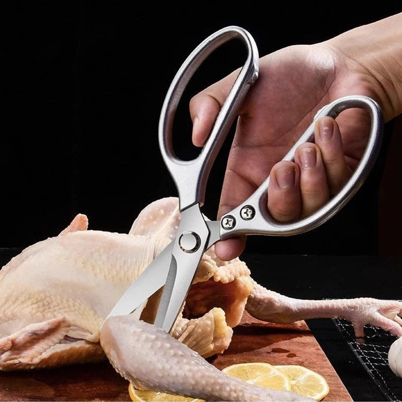 SK5 Stainless Steel Kitchen Scissors – Multifunctional Food Shears Kitchen Scissors Axl