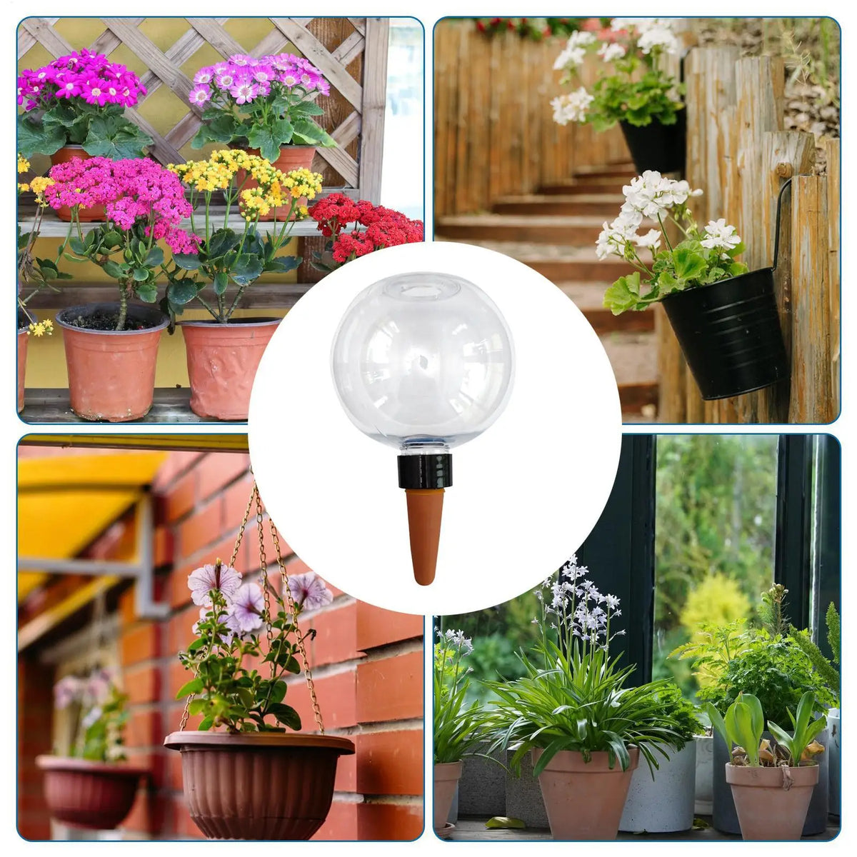 500ml Automatic Plant Watering Globe – Self-Watering Spike Plant Watering Globe Axl