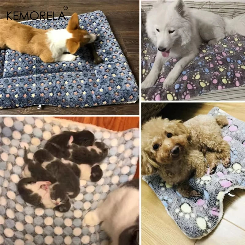 KEMORELA Flannel Pet Sleeping Mat – Dog & Cat Bed Cushion Pet Sleeping Mat Axl