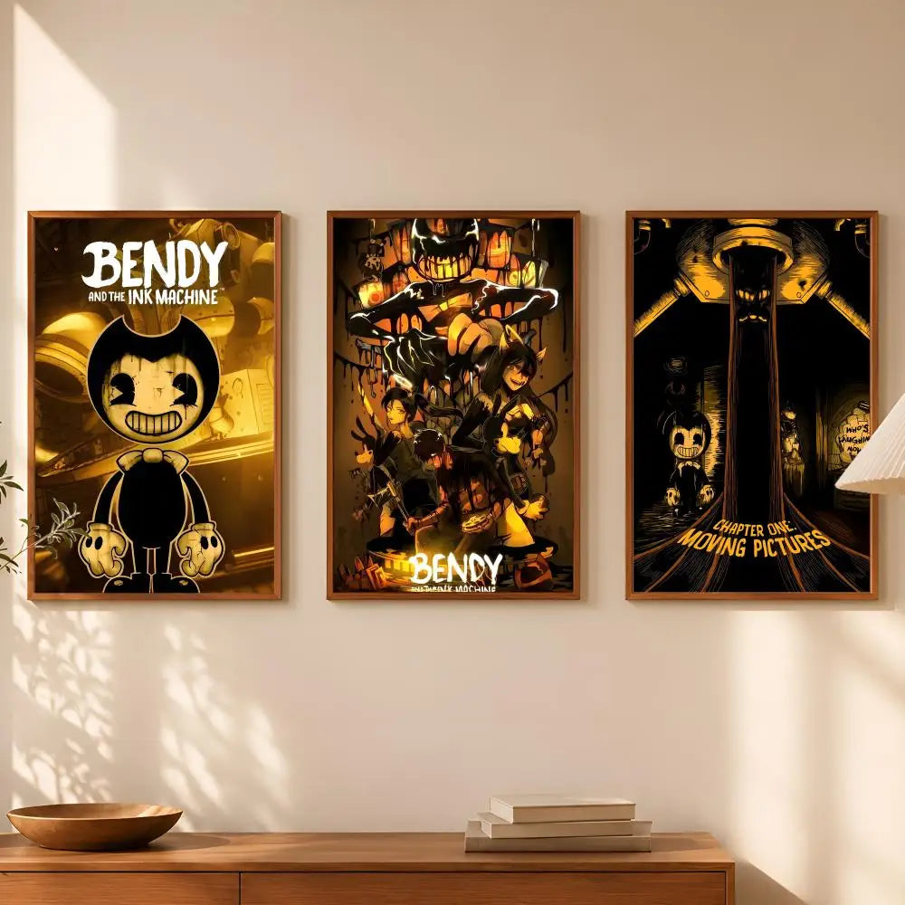 Bandy & Ink Machines Self-Stick HD PVC Wall Art Poster Wall Art Poster Axl
