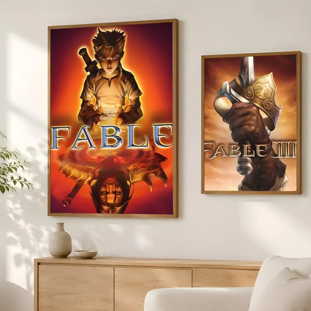 Fable Game HD PVC Wall Art Poster – Self-Stick Waterproof Wall Art Poster Axl