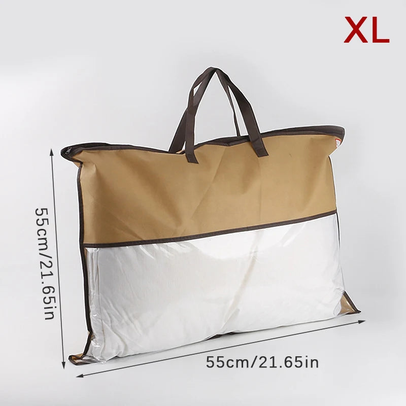 Non-Woven Zipper Storage Bag – Dustproof Quilt & Blanket Tote Storage Organizer Bag Axl XL2