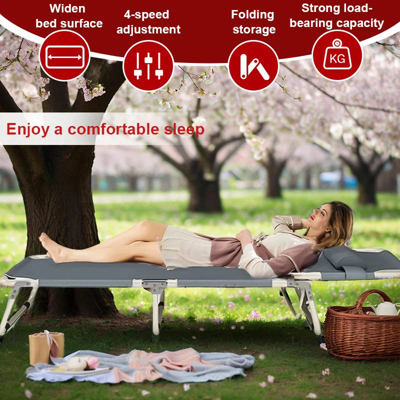 Portable Folding Recliner Chair – Outdoor Sun Lounger & Pillow Outdoor Recliner Chair Axl