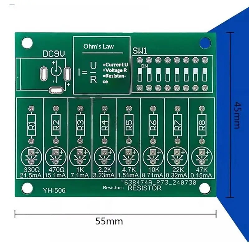 Soldering Practice DIY Kit – LED PCB Learning Board for Students Soldering Practice Kit Axl