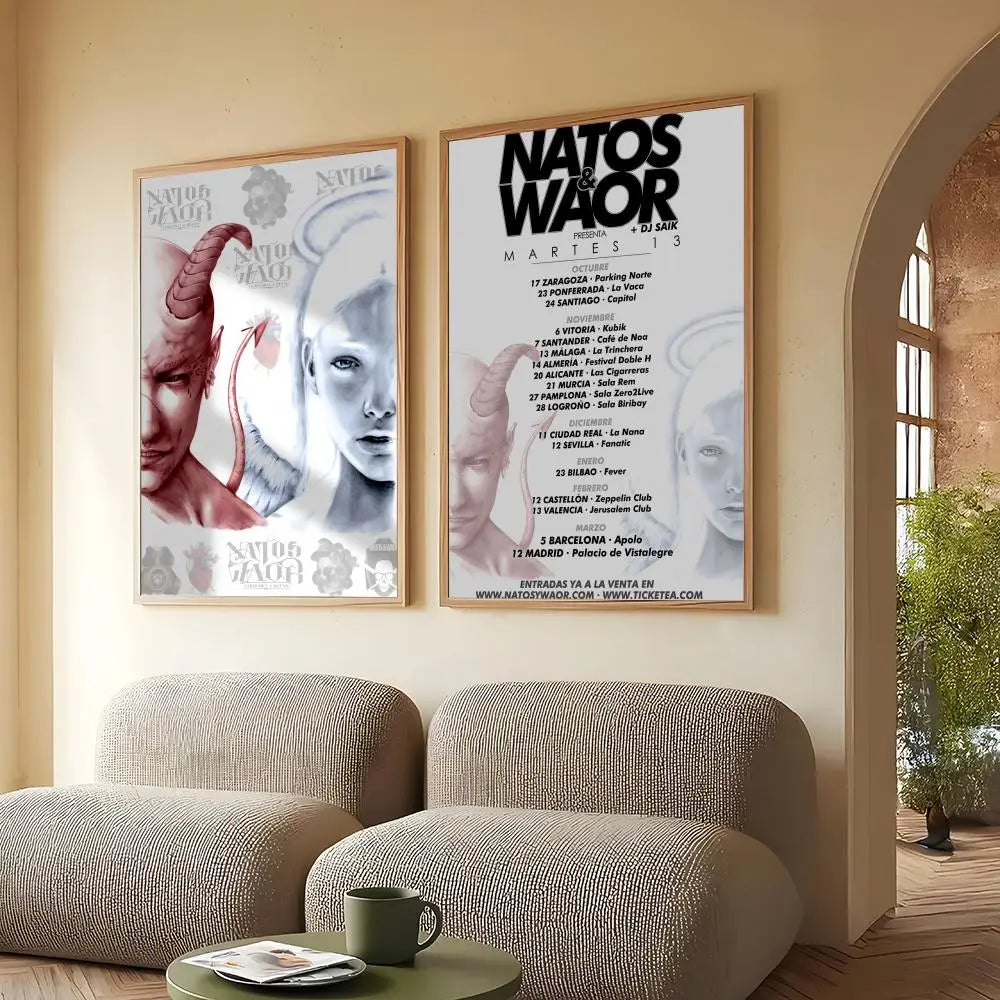 N-Natos Y Waor Band Poster Removable Wall Sticker – HD Decal Wall Art Sticker Axl