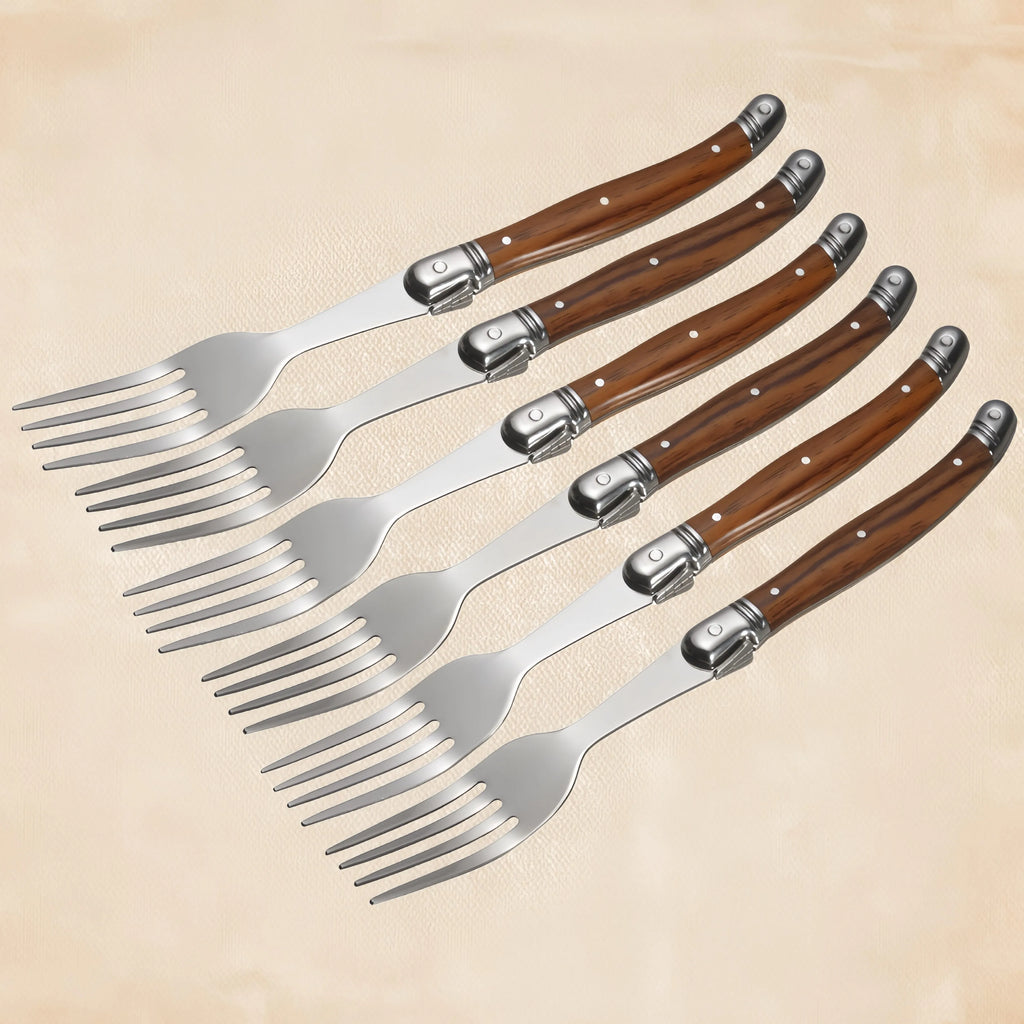 Serrated Steak Knife & Fork Set – Stainless Steel Cutlery Set Steak Knife Set Axl