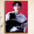 Park Ji-Hoon HD Self-Adhesive Wall Poster | Waterproof Decor Decorative Wall Poster Axl White06 60X90cmNoframe