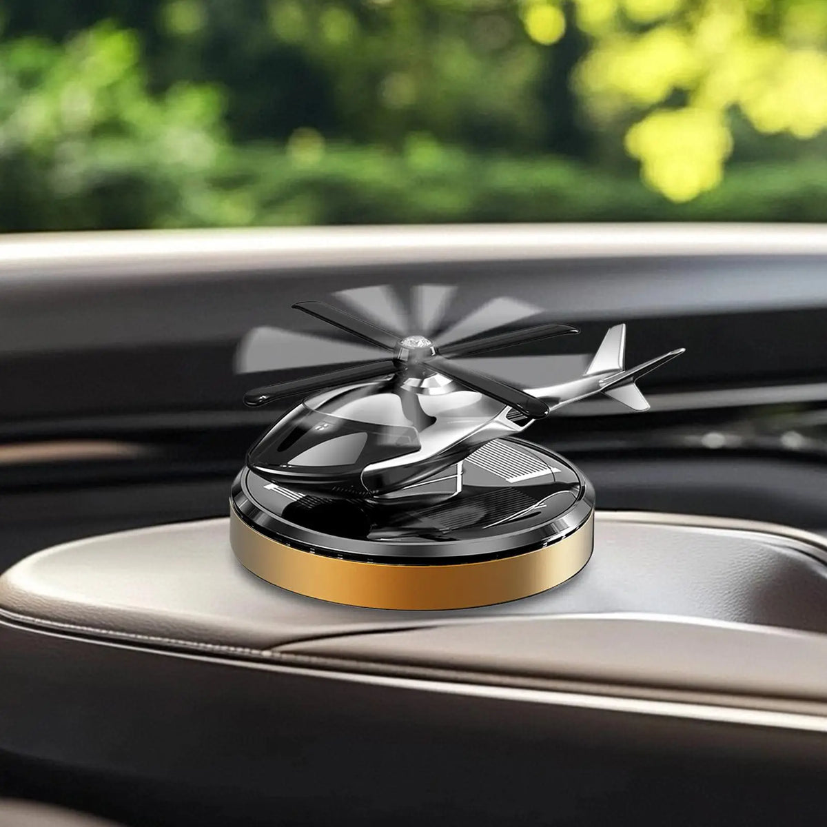 Solar Helicopter Car Air Freshener – Rotating Dashboard Diffuser Car Air Freshener Axl