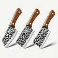 Mini 3-Piece Stainless Steel Kitchen Knife Set – Chef & Cleaver Kitchen Knife Set Axl 3PCS