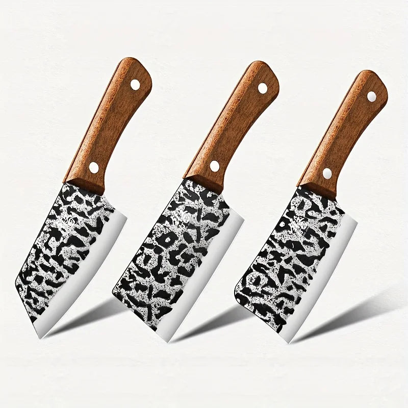 Mini 3-Piece Stainless Steel Kitchen Knife Set – Chef & Cleaver Kitchen Knife Set Axl 3PCS