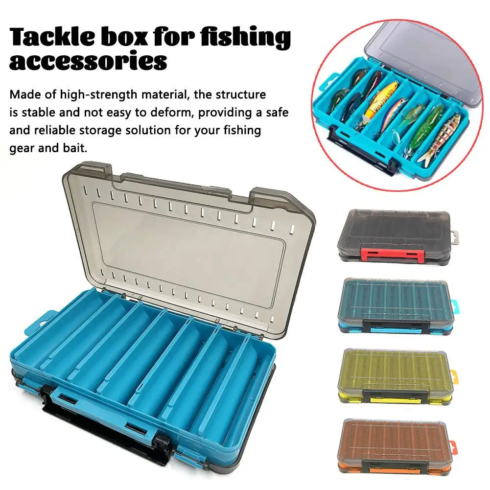 Double-Sided Fishing Tackle Box – Portable Bait Storage Case Fishing Tackle Box Axl