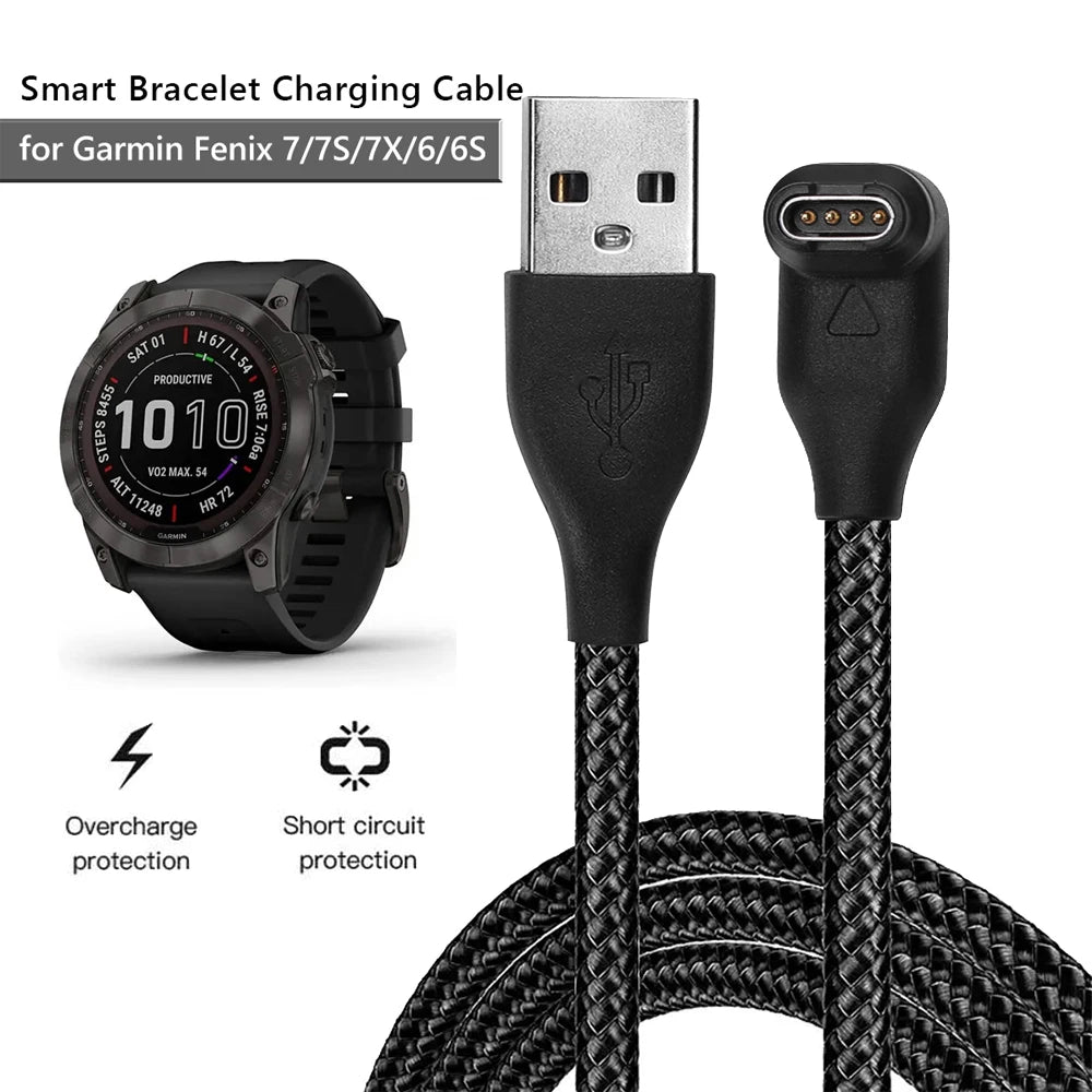 Garmin Fenix 7 6 5 Vivoactive Forerunner USB Charging Cable Smartwatch Charging Cable Axl