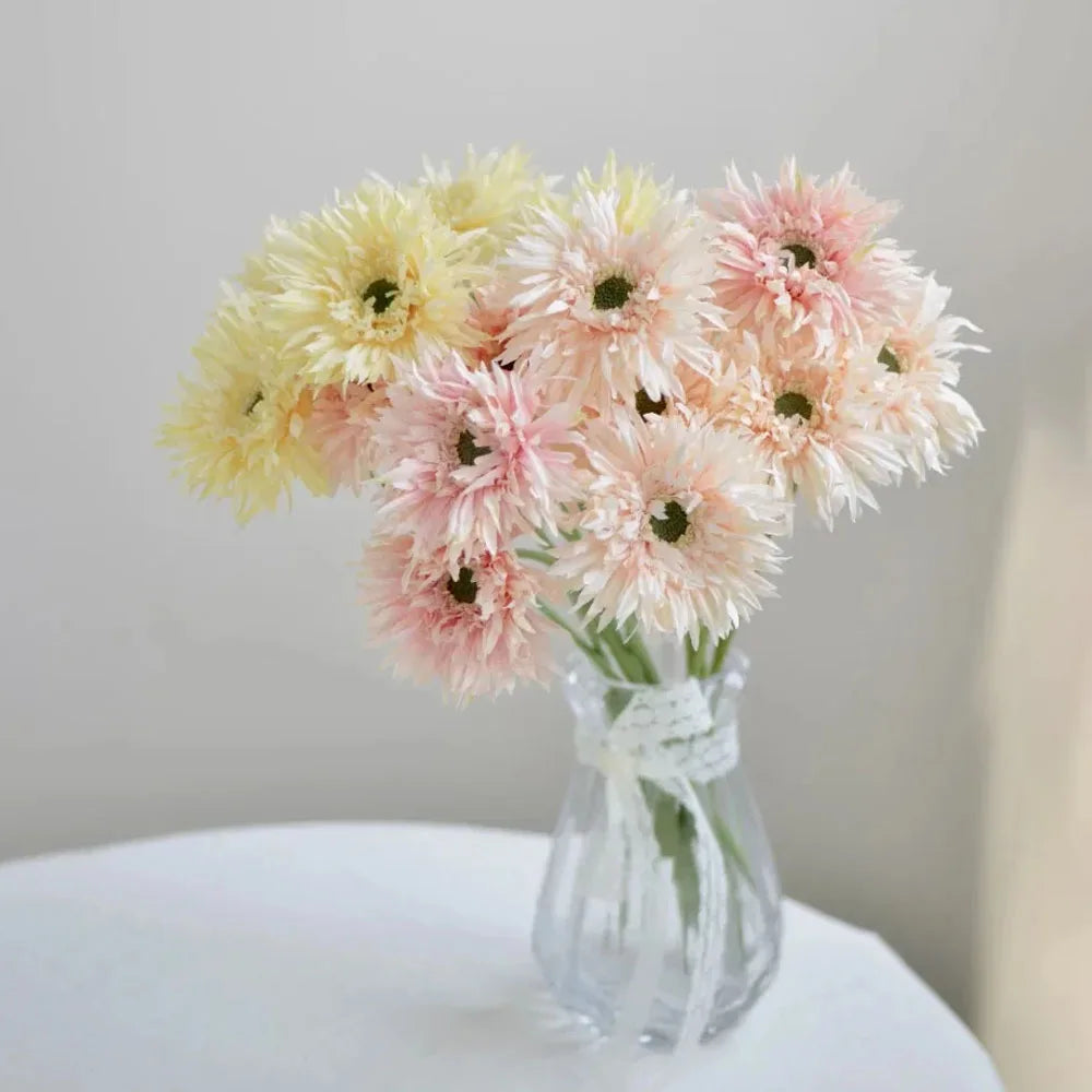 3-Pack PU Daisy Gerbera Artificial Flowers – Home & Wedding Decor Artificial Flowers Axl