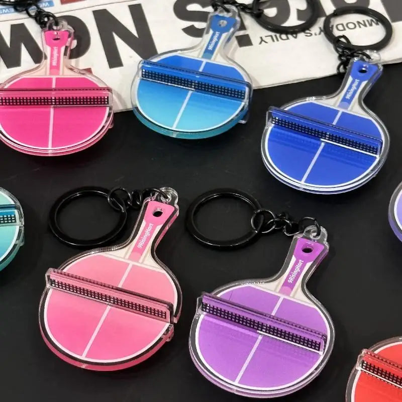 Mini 3D Ping Pong Table Keychain – Acrylic Sports Keyring Gift Sports Novelty Keychain Axl