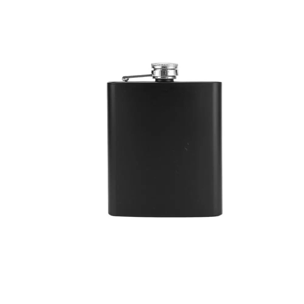 Stainless Steel Hip Flask – Leakproof Portable Whisky Flask Hip Flask Axl 7oz(196ml)-Black