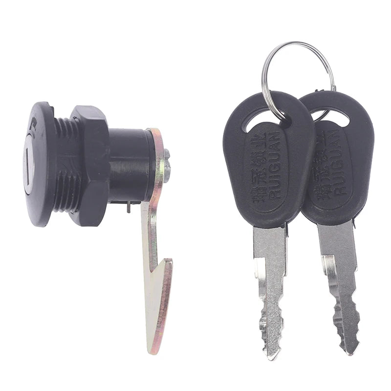 Motorcycle Scooter Rear Trunk Box Lock + 2 Keys | Metal Motorcycle Trunk Lock Axl