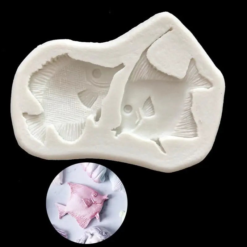Fish Shape Silicone Mold – Fondant Candy Chocolate Baking Silicone Baking Mold Axl