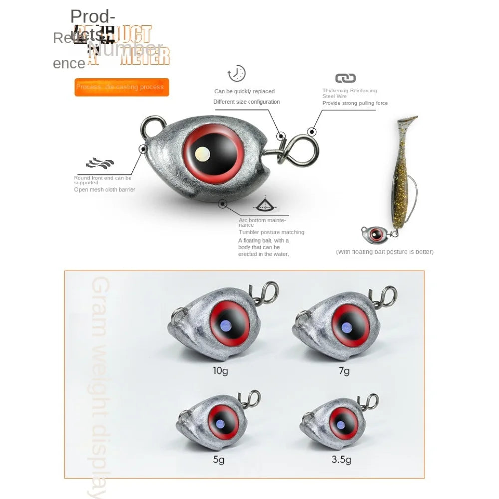 10 Pc Swimbait Jig Heads – Bass Fishing Lures 3.5g–10g Fishing Jig Heads Axl